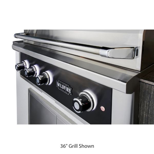 Wildfire Ranch Pro Black Stainless Steel Built-In Gas Grill - 42"