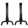 Empire Decorative Black Forged Andirons