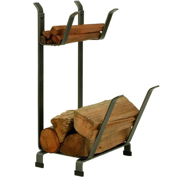 Enclume Country Home Indoor Firewood Rack with Kindling Rack