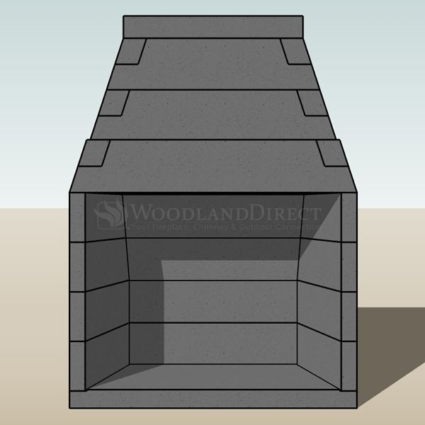 Engineered B-Vent Masonry Fireplace System - 42"