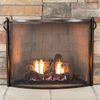 Early American Bowed Fireplace Screen