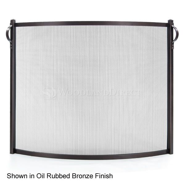 Early American Bowed Fireplace Screen