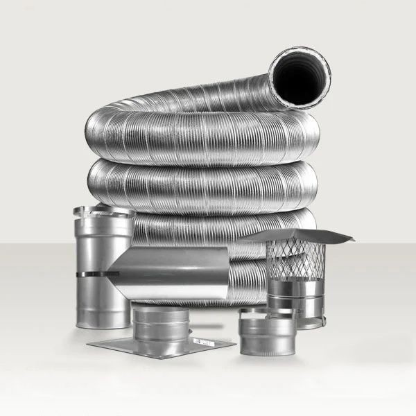 EasyFlex 316Ti Pre-Insulated Chimney Liner Kit - 6"