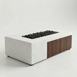Prism Hardscapes Elements Collection Fairmont Gas Fire Pit Table