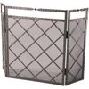 Triple Panel Forest Hill Fire Fireplace Screen - 52" x 34"