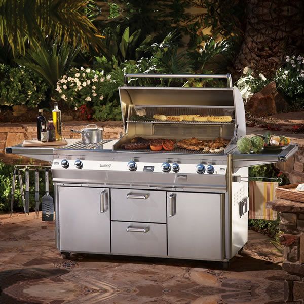 Fire Magic Echelon Diamond E790s Cart Mount Grill - Double Side Burner