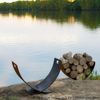 Fire Pit Art Wings in Flight Firewood Rack