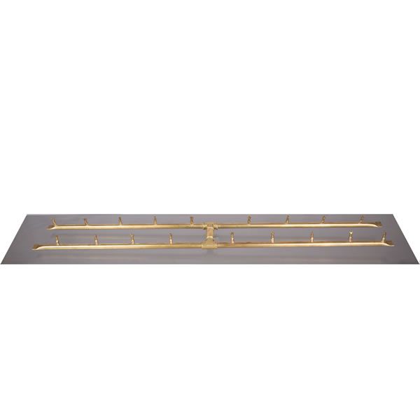 Brass H-Bullet Burner with Flat Pan