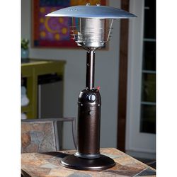 Fire Sense Table Top Patio Heater - Hammer Tone Bronze