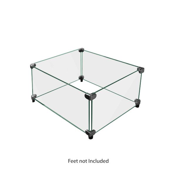 Square Tempered Glass Windshield- 38" x 38"