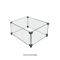 Square Tempered Glass Windshield- 30" x 30"