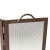 Roman Bronze Flat Top Twisted Rope Folding Screen - 52" x 30"