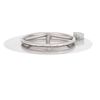 Round Stainless Steel Burner with Round Flat Pan
