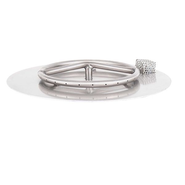 Round Stainless Steel Burner with Round Flat Pan