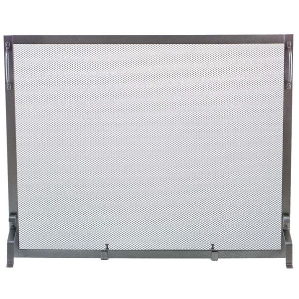 Framed Natural Wrought Iron Single Panel Screen - 39" x 31"