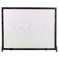 Framed Black Wrought Iron Single Panel Screen - 44" x 34"