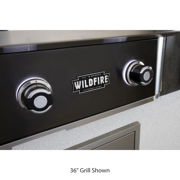 Wildfire Ranch Pro Black Stainless Steel Built-In Gas Grill - 42"
