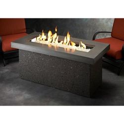 Key Largo Black Supercast Manual Linear Gas Fire Pit