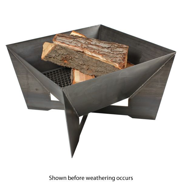 Kenna Fia Steel Wood Burning Fire Pit