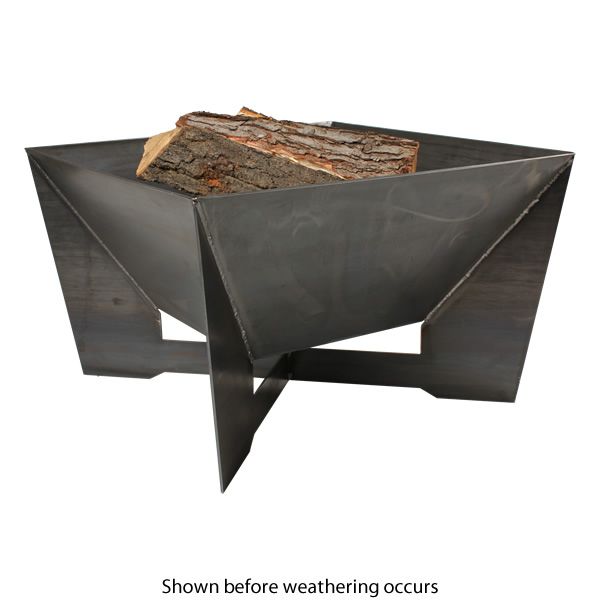 Kenna Fia Steel Wood Burning Fire Pit