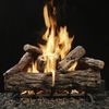 Kingsman Reversible Charred Split/Barked Oak Vented Log Set
