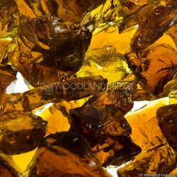 Krystal Fire - Fire Glass - 1/4"-1/2" Amber Ice