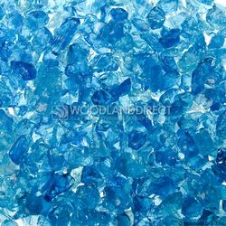 Krystal Fire - Fire Glass - 1/4"-1/2" Turquoise Ice