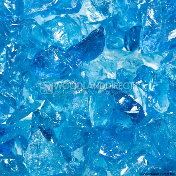 Krystal Fire 1/4"- 1/2" Turquoise Ice Fire Glass