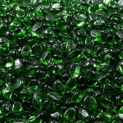 Krystal Fire - Gem Fire Glass - Green 10 lbs.