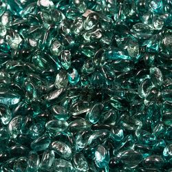 Krystal Fire - Gem Fire Glass - Tropic Blue 10 lbs.