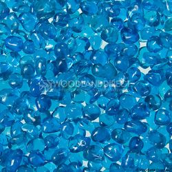 Krystal Fire - Smooth Fire Glass - 1/2" Aqua Blue