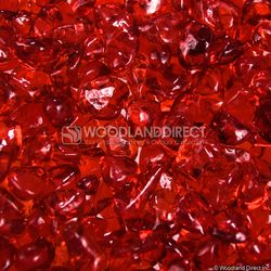 Krystal Fire - Smooth Fire Glass - 1/2" Cherry