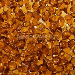 Krystal Fire - Smooth Fire Glass - 1/4" Apricot