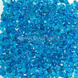 Krystal Fire - Smooth Fire Glass - 1/4" Aqua Blue