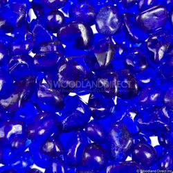 Krystal Fire - Smooth Fire Glass - 1/4" Royal Blue