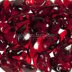 Krystal Fire - Smooth Fire Glass - 1" Cherry