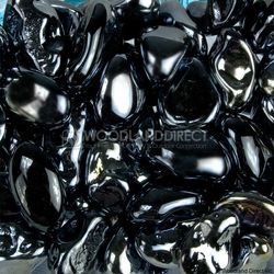 Krystal Fire - Smooth Fire Glass - 1" Obsidian Irid.