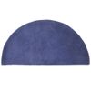 Minuteman Prussian Blue Half Round Wool Hearth Rug - 44"x22"