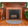 Minuteman - Dove Gray Half Round Wool Hearth Rug 44"x22"