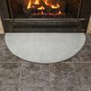 Minuteman - Dove Gray Half Round Wool Hearth Rug 44"x22"
