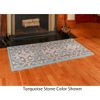 Minuteman Art Deco Rectangular Wool Hearth Rug 56"x26"