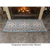 Minuteman Art Deco Rectangular Wool Hearth Rug 56"x26"