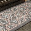 Minuteman Tabriz Rectangular Wool Hearth Rug 56"x26"
