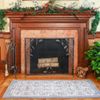 Minuteman Tabriz Rectangular Wool Hearth Rug 56"x26"