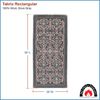 Minuteman Tabriz Rectangular Wool Hearth Rug 56"x26"