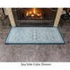 Minuteman Tabriz Rectangular Wool Hearth Rug 56"x26"