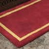 Minuteman Sangria Contemporary Rectangular Wool Hearth Rug