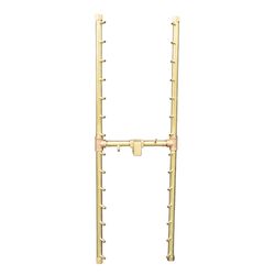 300K BTU CROSSFIRE 2.0 H-Style Brass Burner System - 56"