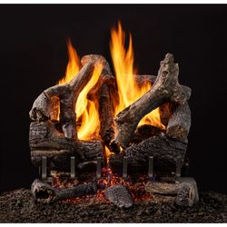 Outdoor Lifestyles 3-Tier Grand Oaks Outdoor Vented Gas Log Set