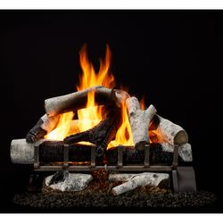 Outdoor Lifestyles 2-Tier Grand Birch Outdoor Vented Gas Log Set
